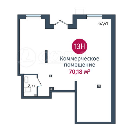 Нежилое помещение в жилом доме, продажа, Тюменская Слобода, д. Дударева