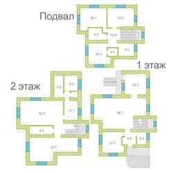 Загородный дом 340 м² + 12 сот.