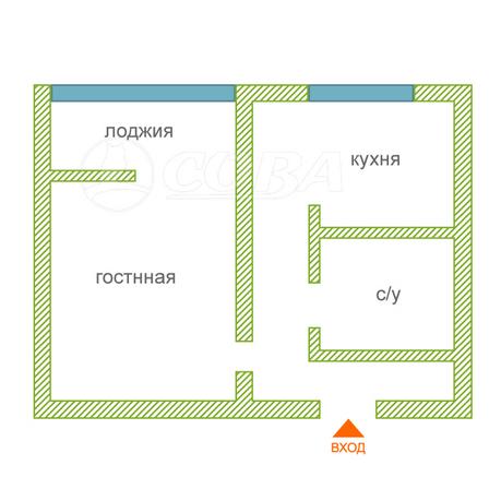 1 комнатная квартира  в районе Якорная Щель, ул. Череповецкая, 16, г. Сочи