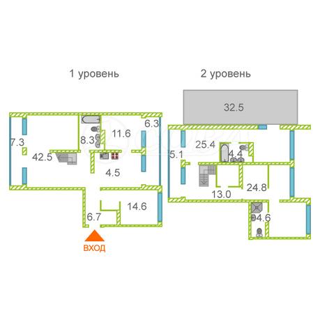 4 комнатная квартира  в районе Заречный 4, ул. Газовиков, 38, ЖК «Европейский квартал», г. Тюмень