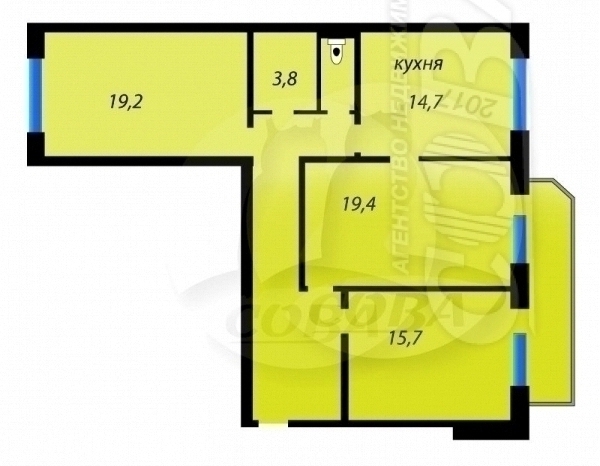 3 комнатная квартира  в районе Плеханово, ул. Кремлевская, 85, ЖК «Плеханово», г. Тюмень