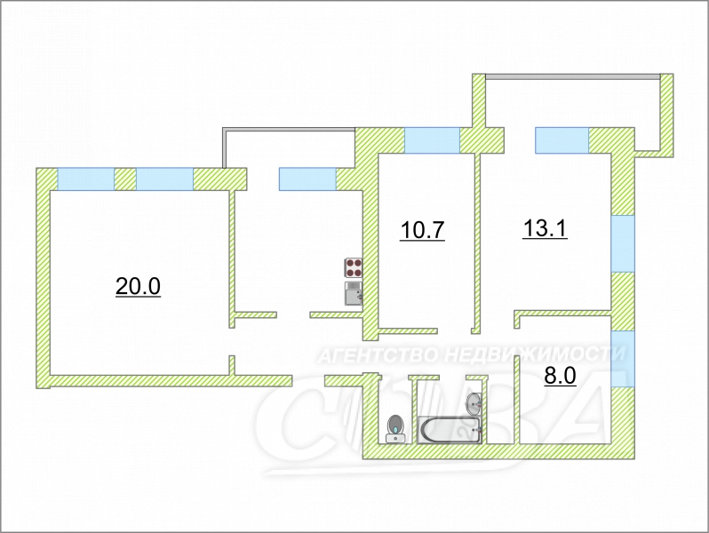 4 комнатная квартира  в районе Южный 2 / Чаплина, ул. Николая Чаплина, 132, г. Тюмень